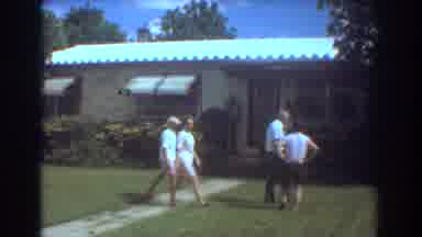 Fort Lauderdale Florida (1967): Four Men Examine The Front Lawn