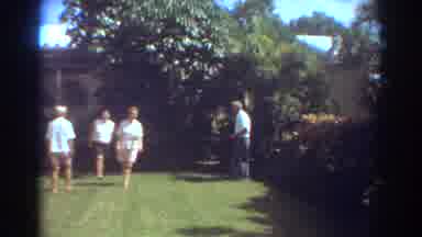 Fort Lauderdale Florida (1967): Several People Enjoying Walking Around In A Yard