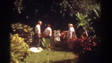 Fort Lauderdale Florida (1967): Four Adults Observing A Sculpture In A Beautiful