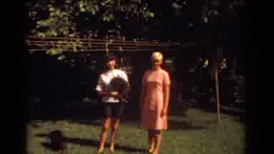 Fort Lauderdale Florida (1967): Posing For A Family Photograph Outdoors In The