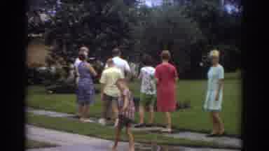 Fort Lauderdale Florida (1967): What Seems To Be A Family Outside Being Filmed On