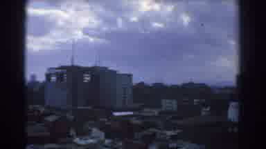 Melbourne Australia (1967): Clouds In The Sky Look Down At The Busy City