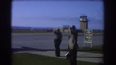 Perth Australia (1967): Old Men At An Airport Waiting To Inspect A Plane Of Fruits