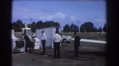 Perth Australia (1967): Men In Ties Pumping Fuel For A Plane Outside An Airplane