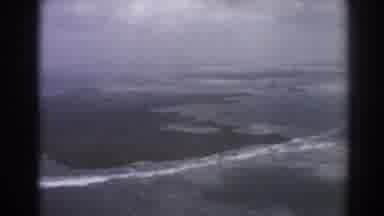 Perth Australia (1967): Video Took From Airplane Showing Sea Waves And Land