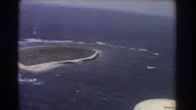Perth Australia (1967): Aerial Footage Of A Small Atoll And Sandbar In The Ocean