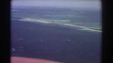 PERTH AUSTRALIA-1967: Aerial View of Tropical Coastline and Sandbar