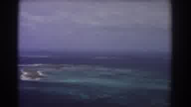 Perth Australia (1967): Flying Over Island Over The Ocean Which Is Very Blue