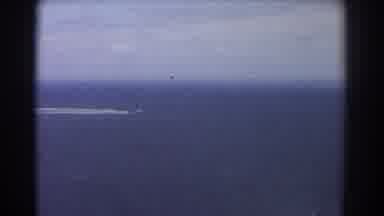 Perth Australia (1967): Vintage Video Of Airplane Flying Over Ocean With Boat
