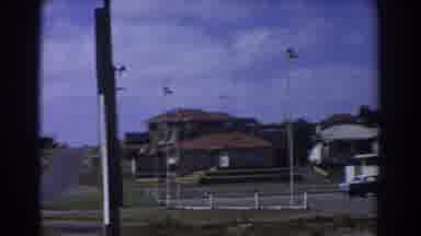 Perth Australia (1967): View Of Houses And Empty Road On A Clear Day