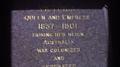 Perth Australia (1967): Short Video Showing A Statue In Honor Of Queen Victoria Of