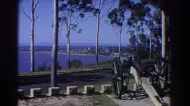 Perth Australia (1967): Cannon In Park Near The Sea Building With Trees Outdoor