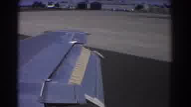 Perth Australia (1967): Plane Moving Along Runway With View From Window Above The