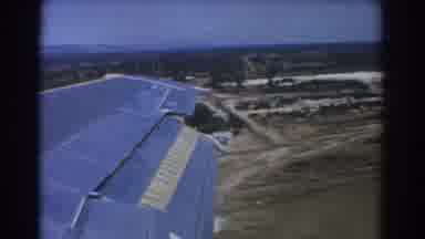 Perth Australia (1967): Footage Of A Plane Landing From A Wing Side View