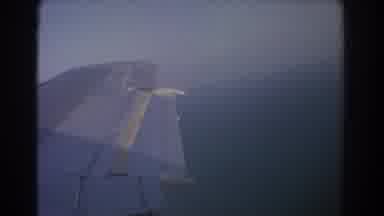 Perth Australia (1967): View Out Airplane Window Of Wing And Below Plane Crosses