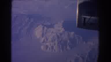 Sydney Australia (1967): A View Of The Ice Caps And The Mountain From The Plane