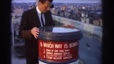 Sydney Australia (1967): Man On Vacation Sightseeing And Using A Map At A Look-Out