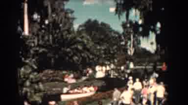 Florida (1957): Canoe Passengers People Park Recreation Center Amusement Anionic