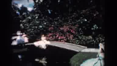 Florida (1957): Old Footage Of Women In Vintage Dresses Hanging Around A Small