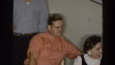 Wheeling Ohio (1957): Man At A Social Gathering With His Lady And Friends Enjoying