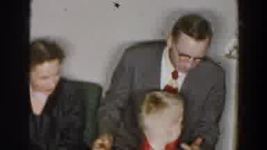 Wheeling Ohio (1957): Family Gathering Where Adults Coral Children In Suits As