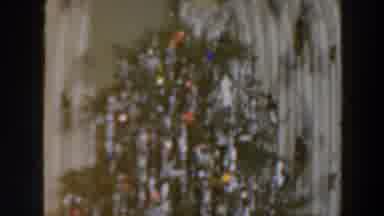 Wheeling Ohio (1957): Christmas Tree With Colorful Lights And Silver Tonsil In