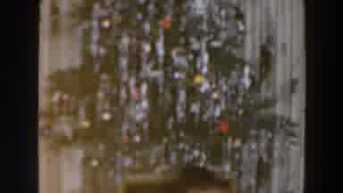 Wheeling Ohio (1957): Decorated Christmas Tree On Piece Of Furniture In Living