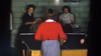 Wheeling Ohio (1957): Youngs Versus Olds Playing Table Tennis