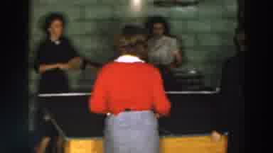 Wheeling Ohio (1957): Women Playing Table Ping-Pong
