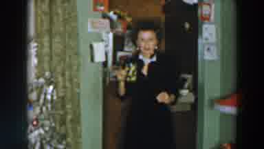 Wheeling Ohio (1957): Two Women Sharing A Ring In A Room At Christmas With 80s