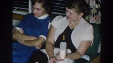 Wheeling Ohio (1957): Mom Hatching Son's Reaction To Christmas Present