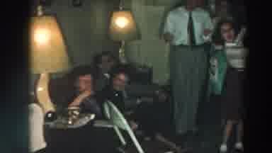 Wheeling Ohio (1957): Large Family Gathering For House Party Celebration Multiple