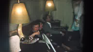 Wheeling Ohio (1957): A Reunion Of People Pitted In A Couch With A Lady Drinking