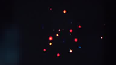 Wheeling Ohio (1957): View Of Red And Yellow Illuminated Light Decoration On A