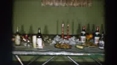 Wheeling Ohio (1957): Serving Table With Food And Drink