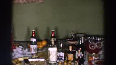 Wheeling Ohio (1957): Desserts And Red Candles During The Party Of Her Mom