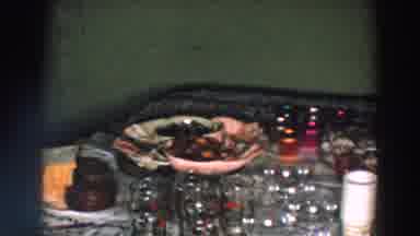 Wheeling Ohio (1957): Grainy VHS Video Of A Banquet With Candles Salad Tarts Cups