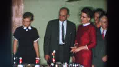 Wheeling Ohio (1957): Man In Suit Gives Thank You To The One Attended The Party