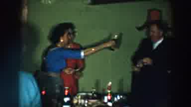 Wheeling Ohio (1957): Woman Raising A Toast In A Party To A Man