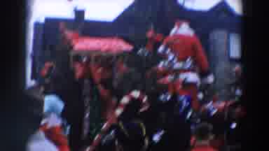 Wheeling Ohio (1957): Santa Wearing His Costume And Going Round With The Train And