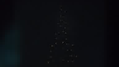 Wheeling Ohio (1957): Large Building In Urban Area Shuts Off Lights On Multiple