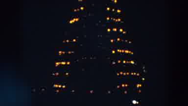 Wheeling Ohio (1957): Yellow Lights In A Triangular Shape Spinning To The Right