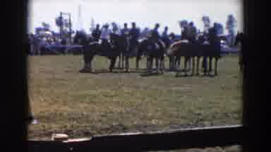 Wheeling Ohio (1957): Horses And Their Men Getting Ready For What Appears To Be