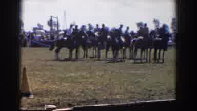 Wheeling Ohio (1957): People On Horseback In Grassy Show Ring Spectators Parked