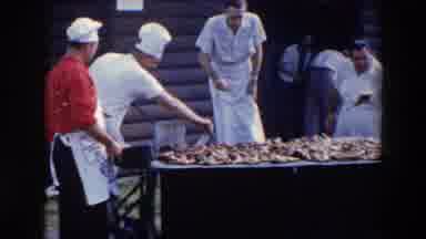 Wheeling Ohio (1957): Cooks Producing Barbecue In Large Quantities And Separating