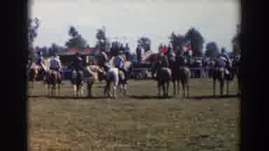 Wheeling Ohio (1957): Antique Video Of Group A Man Mounted On Horses On A Big