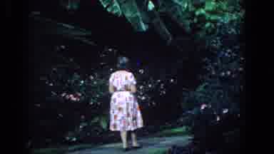 Florida (1958): Women In Dress Walking Through Flowers And Stopping To Turn In