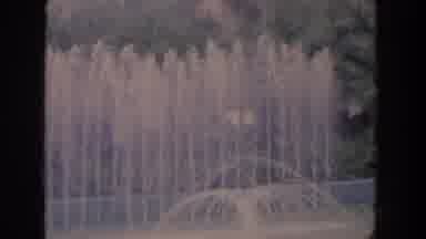 Florida (1958): Spraying Water Fountain Feature In A Large Pond With Decorations