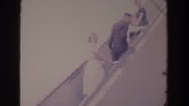 Florida (1958): Family Going Up A Large Escalator