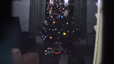 Italy (1958): A Big Christmas Tree With Colorful Lights In The Living Room